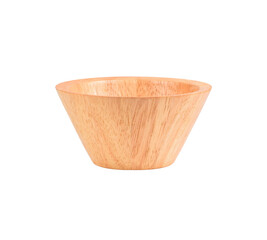 Wall Mural - Wooden bowl isolated on transparene  png