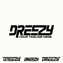 Poster - Simple and unique letter or word DREEZY sans serif font with connect merge image graphic icon logo design abstract concept vector stock. Can be used as symbol related to typography or mark
