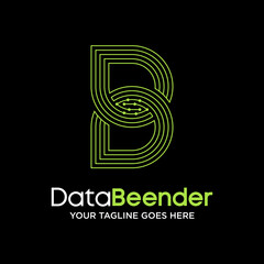 Poster - Simple and unique letter or word B font using many lines out or art image graphic icon logo design abstract concept vector stock. Can be used as symbol related to initial or sport tech