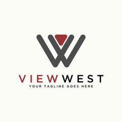 Poster - Simple and unique letter or word W or VW font rounded shape on line image graphic icon logo design abstract concept vector stock. Can be used as symbol related to initial or monogram