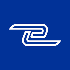 Poster - Simple and unique letter or word E or TE lowcase font on line out or art image graphic icon logo design abstract concept vector stock. Can be used as symbol related to initial or sport tech