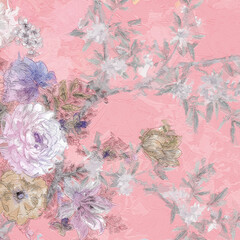  Beautiful elegant rose flower floral illustration