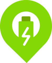 Poster - green location icon