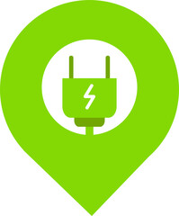 Poster - green location icon