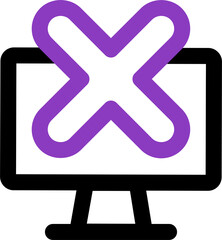 Fototapete - computer delete icon
