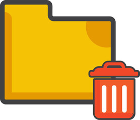Poster - delete folder icon