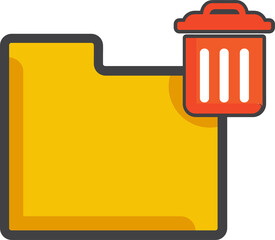 Poster - delete folder icon