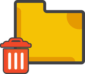 Poster - delete folder icon