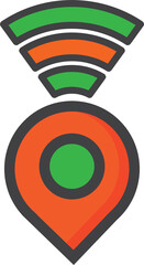 Poster - wifi location icon
