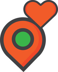 Poster - love location icon
