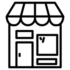 Sticker - food store icon