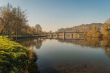 Ancient roman bridge of Ponte da Barca, ancient portuguese village in the north of Portugal.