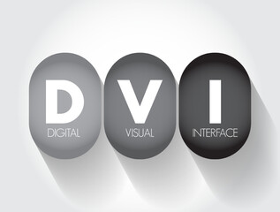 Poster - dvi - digital visual interface acronym, technology concept background