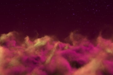 Wall Mural - mystery clouds concept with lights bokeh effect design abstract background for any purposes