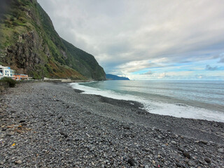 Canvas Print - cenic view over the coast of madeira