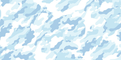Sticker - Arctic military camouflage. Vector camouflage pattern for army.	