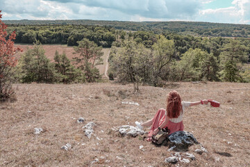 The views of the nature of Fondry des Chiens in Vironinval Belgium.