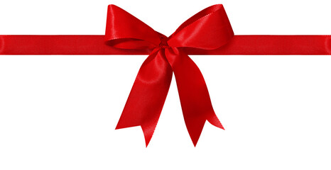 Beautiful gift bow red, exempted.