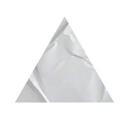 Poster - Stickers in triangle shapes with paper texture. Glued sticker for retro label, tag, and design element.