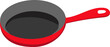 frying pan with holder