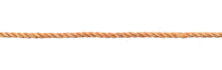 Wall Mural - Strong rough brown rope. Png isolated with transparency