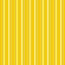 Yellow Striped Vector Seamless Pattern In Flat Style. Background For Cotton Textile Clothes