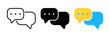 Chat Message icon, Talk bubble speech, Chat on line symbol, app Chat Messaging business concept, Vector illustration eps 10