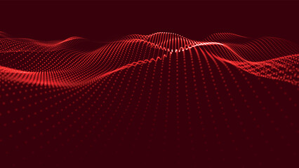 Poster - Abstract futuristic background. Big data visualization. Network connection. Data transfer. 3d rendering. Technology background vector. Vector illustration.