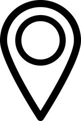 Poster - pin locator icon in trendy flat style, map pin icon illustration on white background..eps