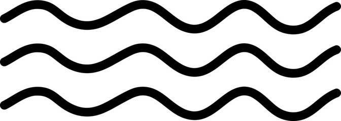 Poster - wave icon vector logo templateillustration on white background..eps