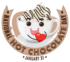 Poster - National Hot Chocolate Day Banner Design