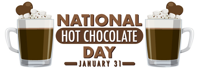 Poster - National Hot Chocolate Day Banner Design