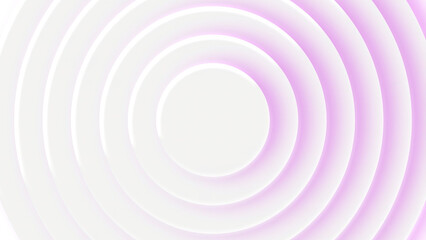 Aufkleber - Background with circles and rotating shadow. Motion. 3D layers with circles and rotating shadow. Effect of rotating circles with moving colored shadow