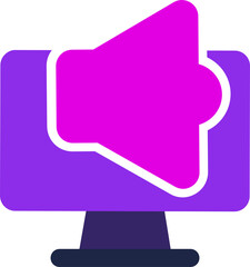Fototapete - sound computer icon