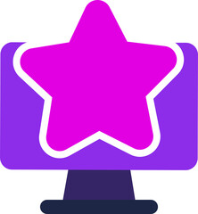 Fototapete - star computer icon