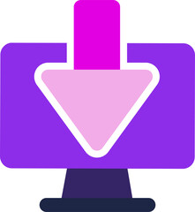 Fototapete - download computer icon
