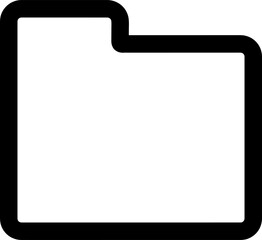 Aufkleber - file folder outlined icon