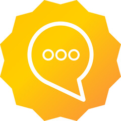 Fototapete - chat bubble modern button