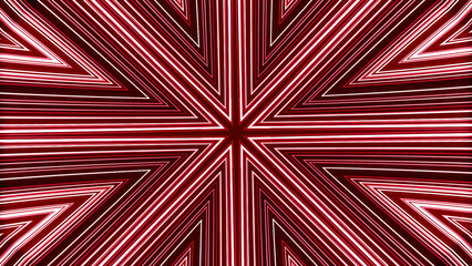 Poster - Abstract lined background with red star shaped pattern. Motion. Narrow red lines moving into the central point.