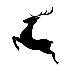 Wall Mural - christmas deer icon vector. christmas reindeer illustration sign collection. animal symbol or logo.