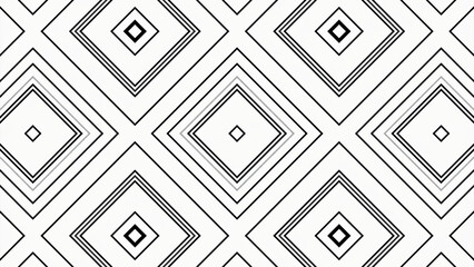 Poster - Abstract kaleidoscopic background with moving rhombuses. Design. Pattern of widening and narrowing down squares.