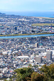 Fototapeta Do pokoju - 本丸跡からの眺望・北・北西方面・鳥取城跡（鳥取県・鳥取市）