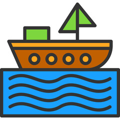 Wall Mural - Boat Icon