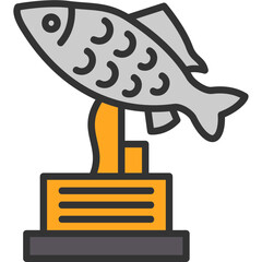 Poster - Fishing Trophy Icon