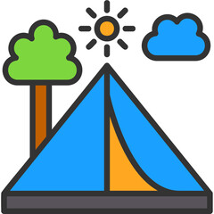 Sticker - Tent Icon