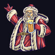 Santa Claus Christmas Beer Party