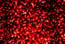Full Frame Overhead View Of Pomegranate Seeds