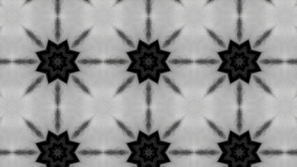 Poster - Beautiful changing pattern with stars. Motion. Animation of kaleidoscopic ornament with changing colorful pattern. Kaleidoscope pattern and psychedelics in oriental style