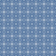 seamless pattern of white line with blue background 