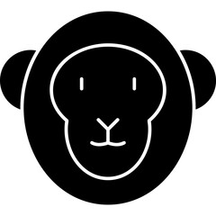 Wall Mural - Monkey Icon